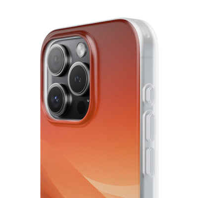 Orange Lite Phone Case for iPhone - Crimson Dune Gradient