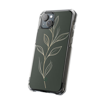 Green Impact MagSafe Phone Case for iPhone - Deep Moss Willow