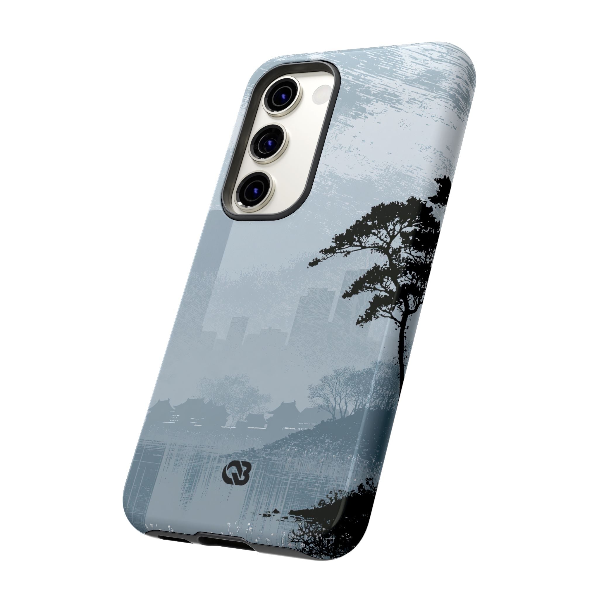 Grey Tough Phone Case for Samsung - Steel Slate Zen