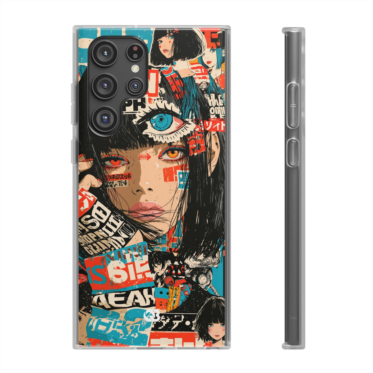 Shibuya Street Collage · Lite Phone Case for Samsung · Red