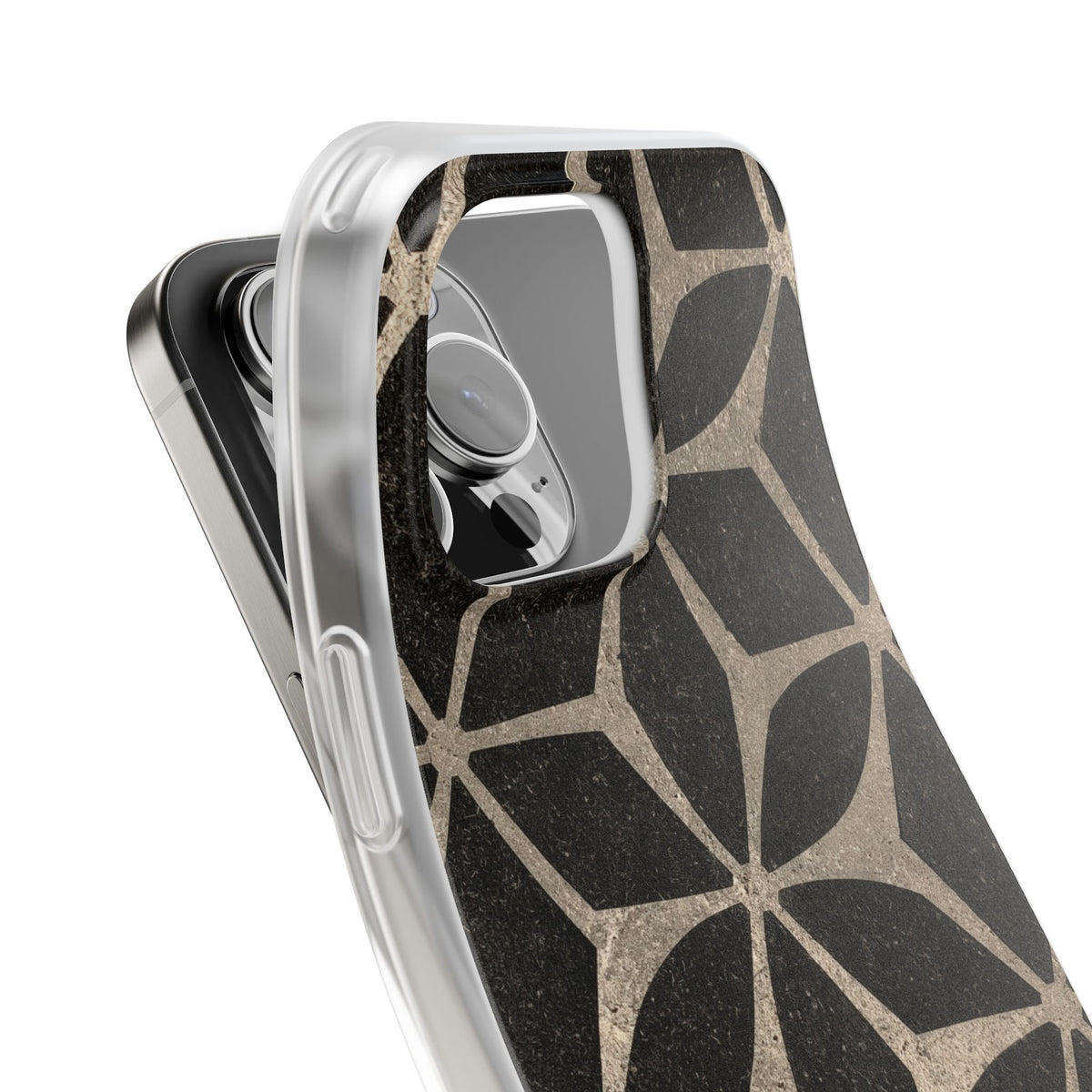 Concrete Mosaic Star · Lite Phone Case for iPhone ·  Black