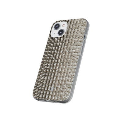 Beige Lite Phone Case for iPhone - Bone Spiked Grid