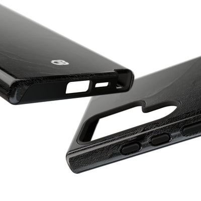 Obsidian Stucco Relief · Tough Phone Case for Samsung · Black