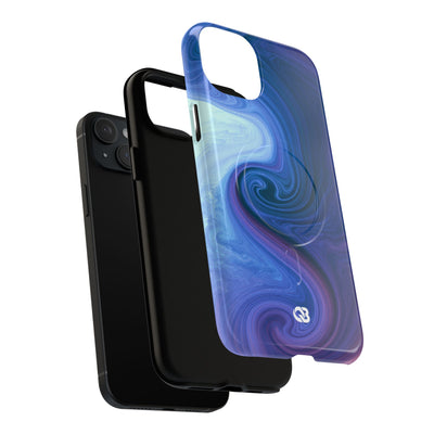 Azure Fluid Swirl · Tough 2.0 Magnetic Phone Case for iPhone · Blue