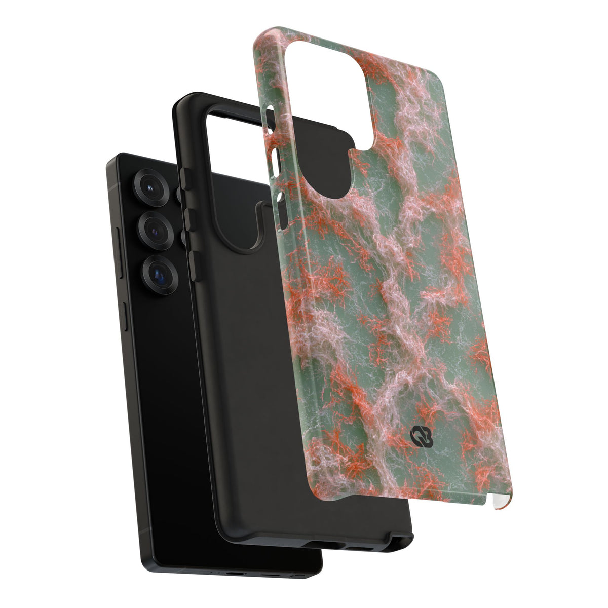 Coral Pixel Matrix · Tough Phone Case for Samsung · Green