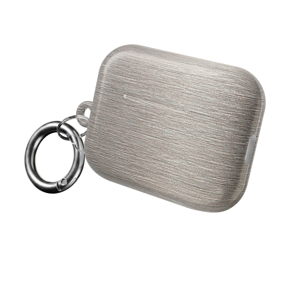 Brushed Silver Alloy · Hard Case for AirPods & AirPods Pro · Silver