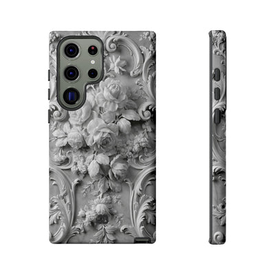 Rococo Marble Rose · Tough Phone Case for Samsung · White
