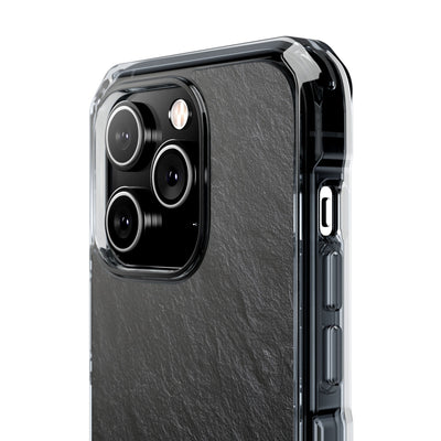 Obsidian Slate · Clear Impact Magnetic Phone Case for iPhone ·  Black