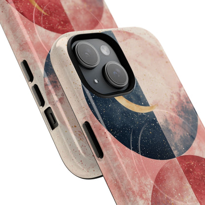 Gouden Halvemaan Cirkels iPhone 15 Case - Tough+