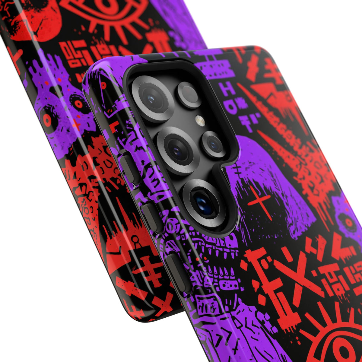 Underground Cyber Glyphs · Tough Phone Case for Samsung · Black