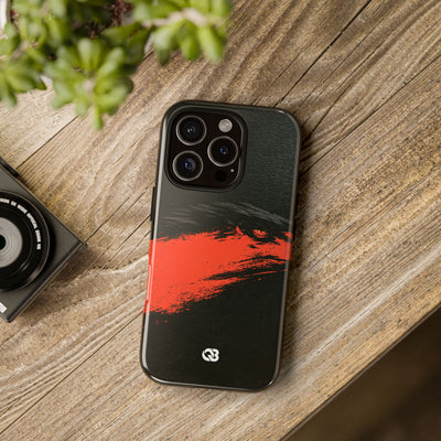 Crimson Raptor Noir · Tough Phone Case for iPhone · Black