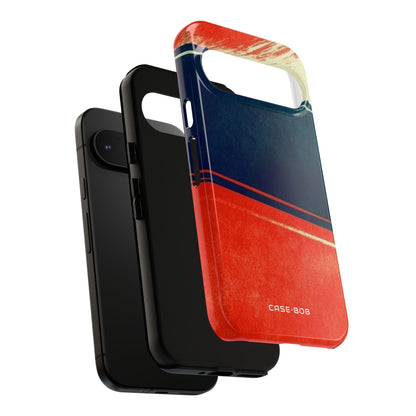 Blau diagonale Bewegung Google Pixel 9 Case - Tough