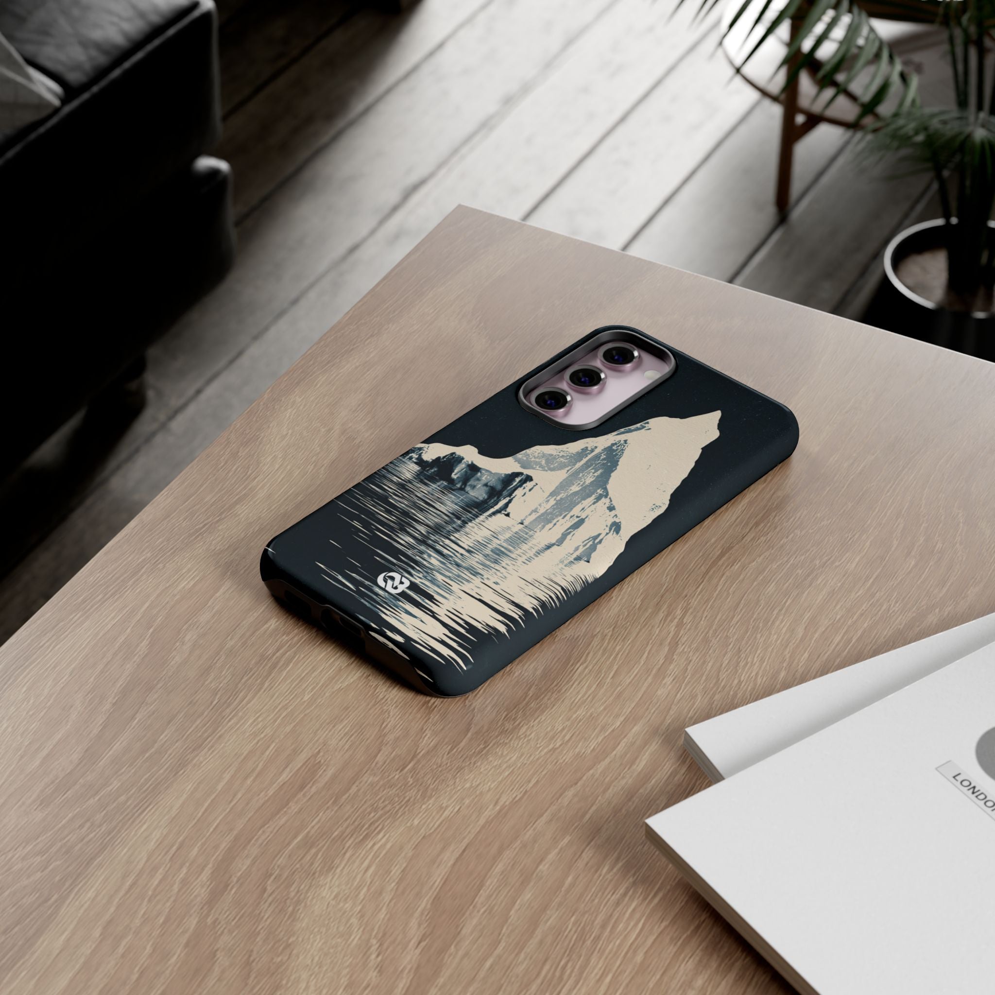 Blue Tough Phone Case for Samsung - Frozen Navy Monolith