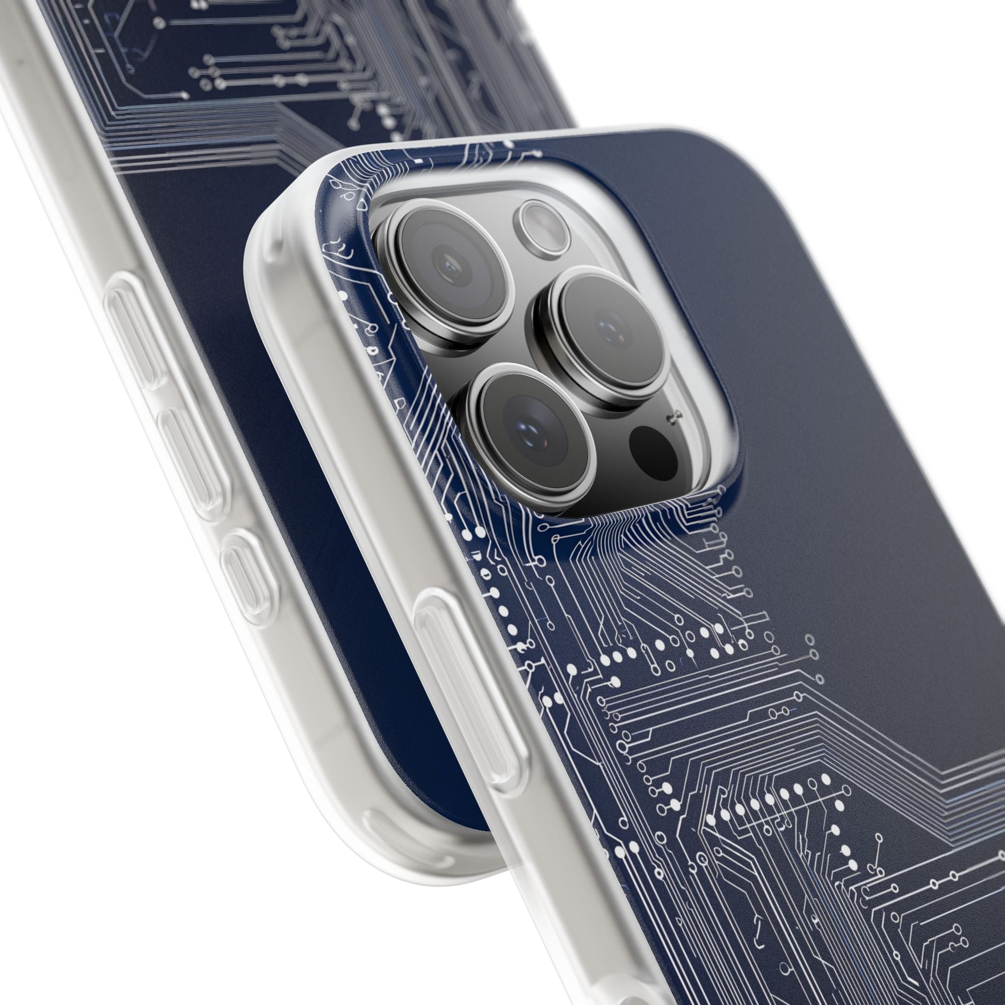 Blue Lite Phone Case for iPhone - Cobalt Data Stream