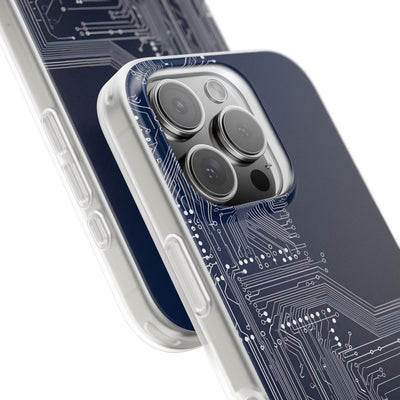 Blue Lite Phone Case for iPhone - Cobalt Data Stream