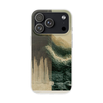 Beige Lite Phone Case for iPhone - Veridian Data Ridge