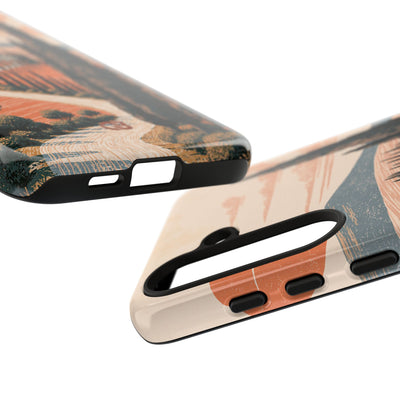 Orange Tough Phone Case for Samsung - Terracotta Ridge Trail