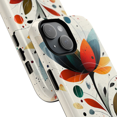 Burnt Petal Abstract · Tough+ etui na telefon dla iPhone · MagSafe
