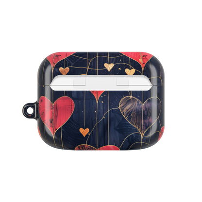 Textured Heart Grid - AirPods Case