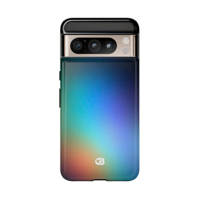 Black Tough Phone Case for Google Pixel - Electric Prism Grain