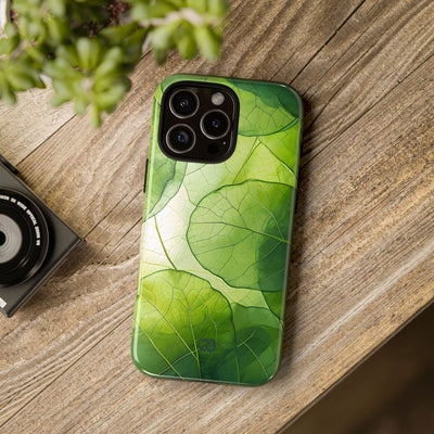 Emerald Leaf Veins · Tough Phone Case for iPhone
