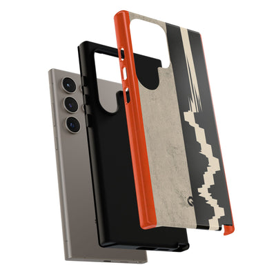 Orange Tough Phone Case for Samsung - Orange Monolith Rift