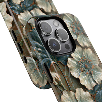 Gilded Blossom Reverie · Tough 2.0 Magnetic Phone Case for iPhone · Teal