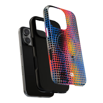 Chromatic Halftone Grid · Tough 2.0 Magnetic Phone Case for iPhone · Blue