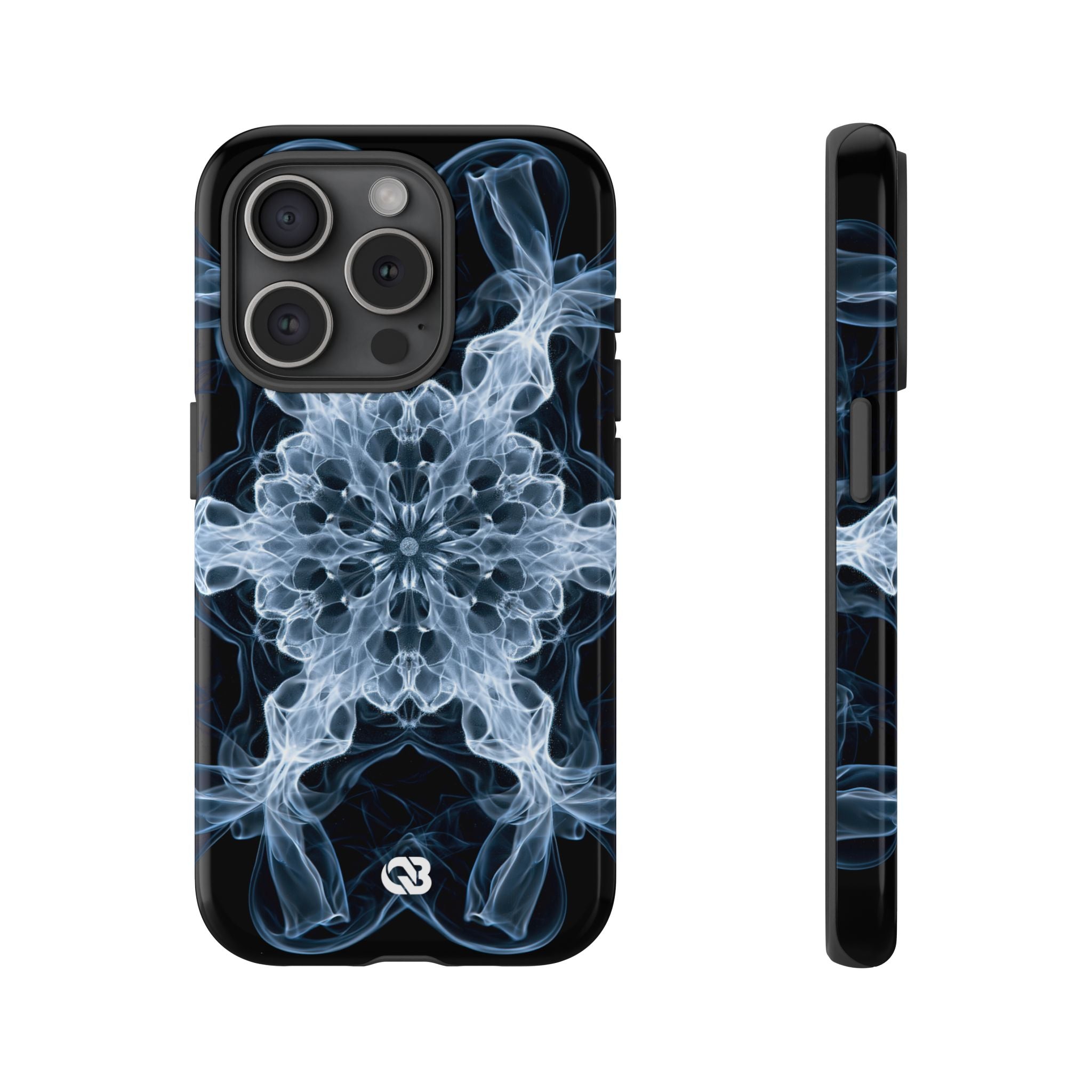 Blue Tough Phone Case for iPhone - Glacial Smoke Crown