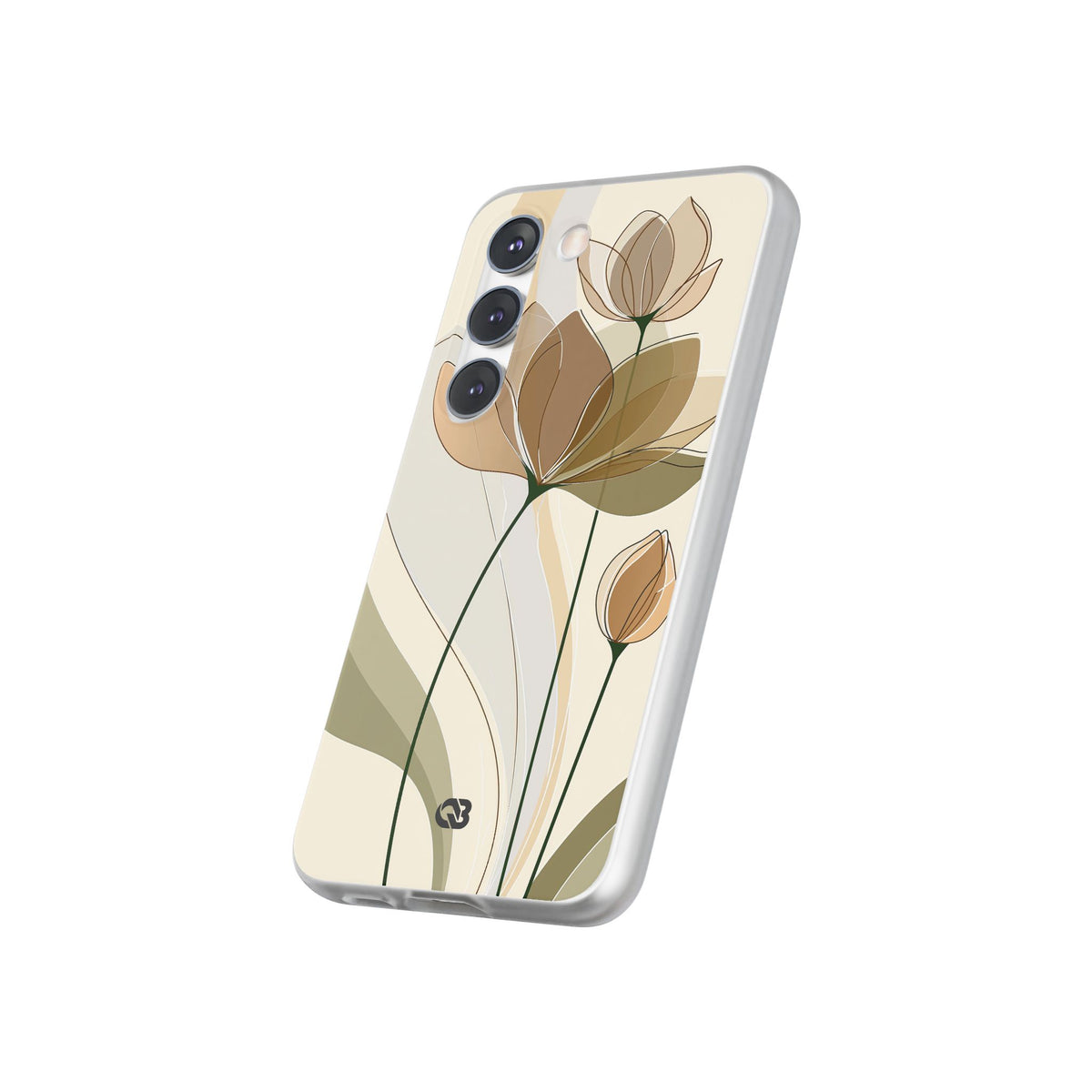 Translucent Petal Contour · Lite Phone Case for Samsung · Beige