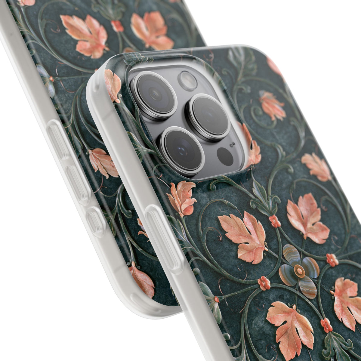 Florentine Rose Arabesque · Lite Phone Case for iPhone ·  Green