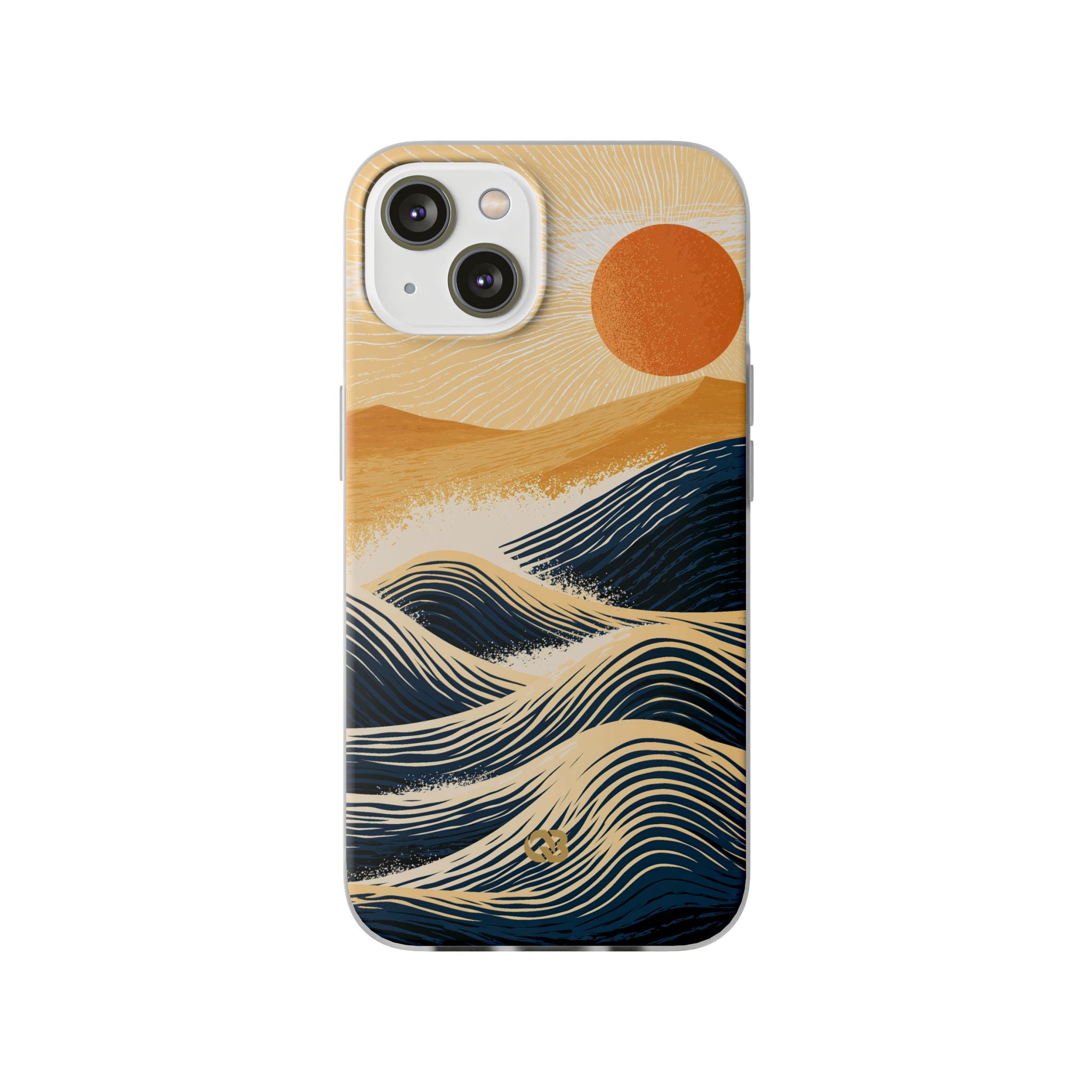 Blue Lite Phone Case for iPhone - Kyoto Cresting Tide