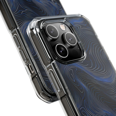 Blue Impact MagSafe Phone Case for iPhone - Cobalt Contour Ridge