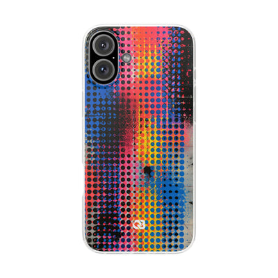 Chromatic Halftone Grid · Lite Phone Case for iPhone ·  Blue