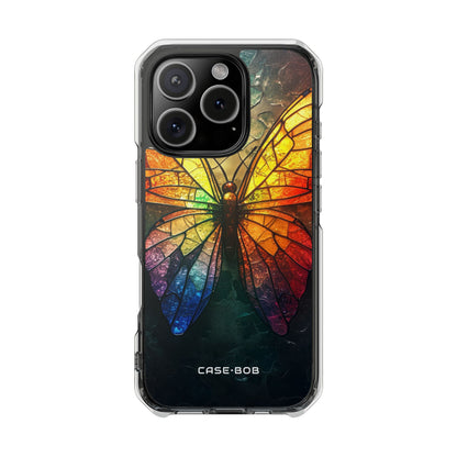 Stained Glass Butterfly iPhone 16 Pro Cover - Impact