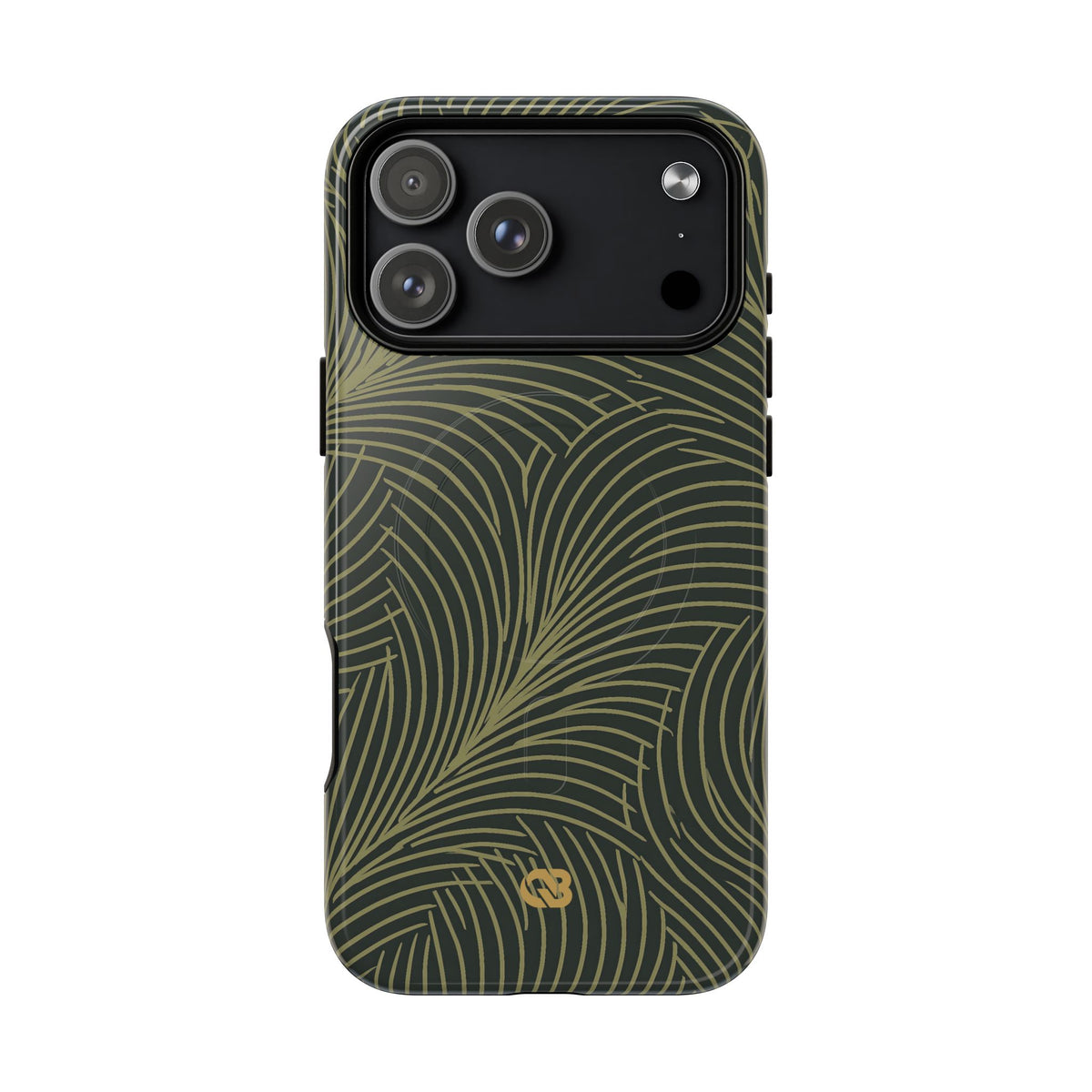 Midnight Palm Frond · Tough 2.0 Magnetic Phone Case for iPhone · Green