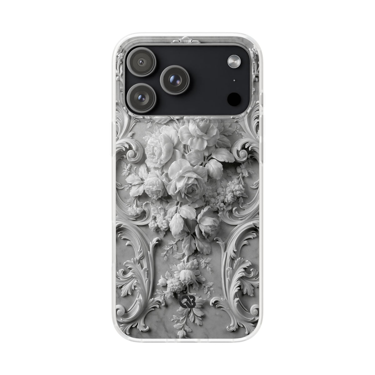 Rococo Marble Rose · Lite Phone Case for iPhone ·  White