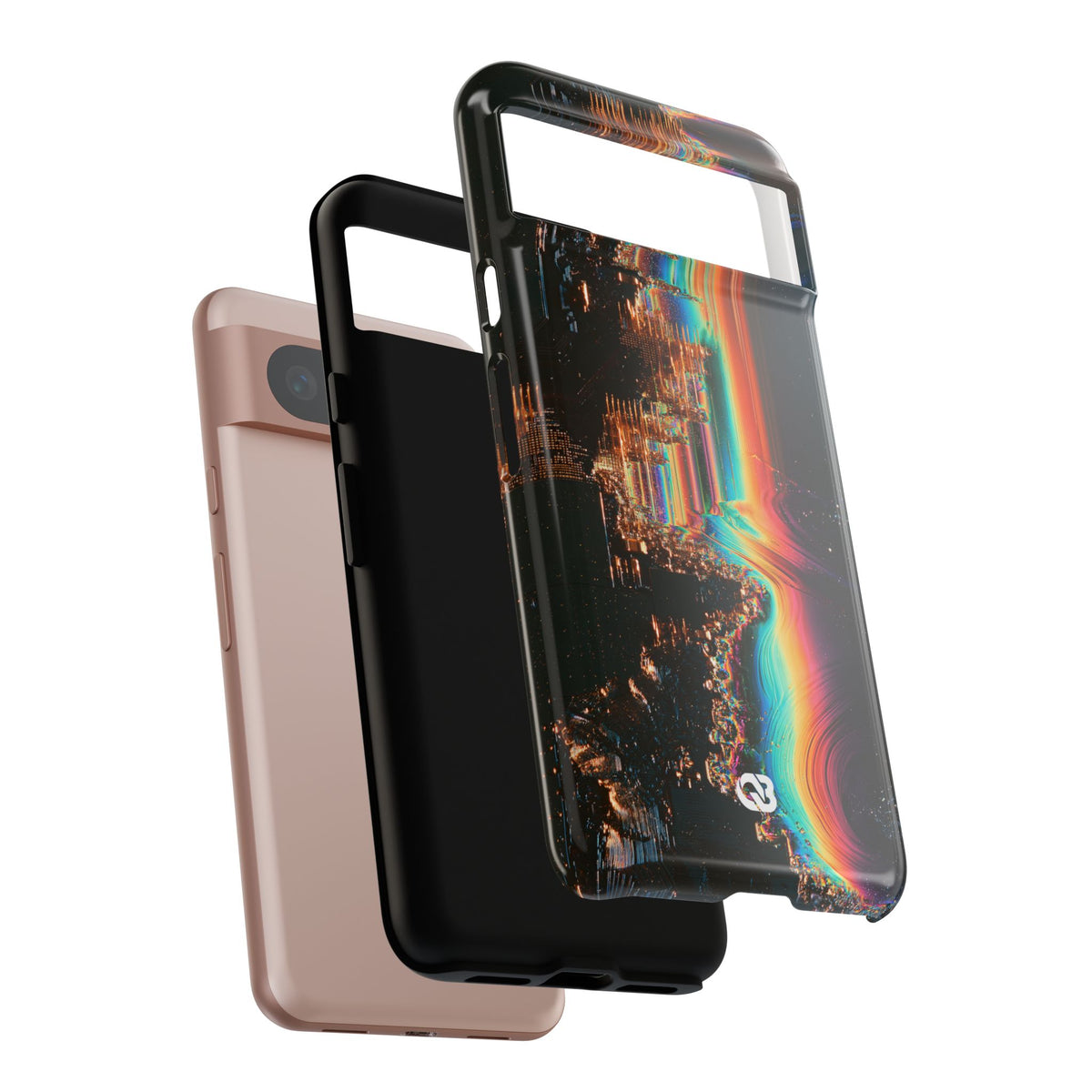 Prismatic Circuit · Tough Phone Case for Pixel ·  Black