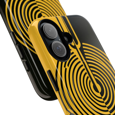 Yellow Tough 2.0 Magsafe Phone Case for iPhone - Voltage Sector Pulse
