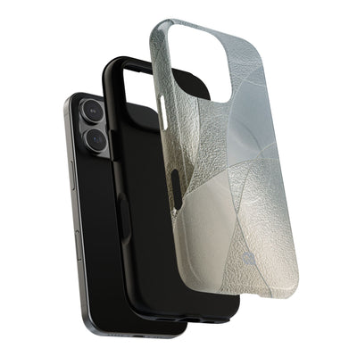 Silver Tough 2.0 Magsafe Phone Case for iPhone - Frosted Silver Mosaic