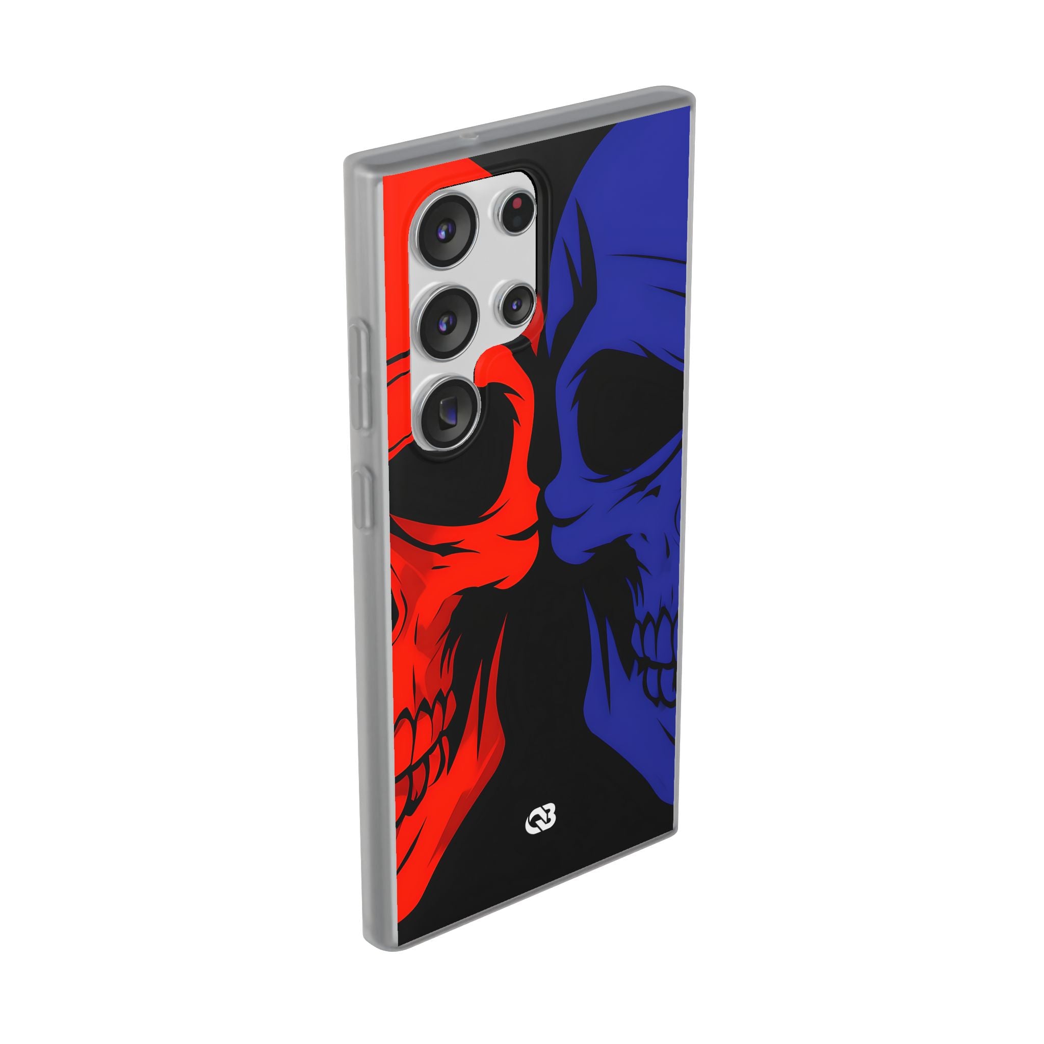 Crimson Cobalt Skulls · Soft Phone Case for Samsung