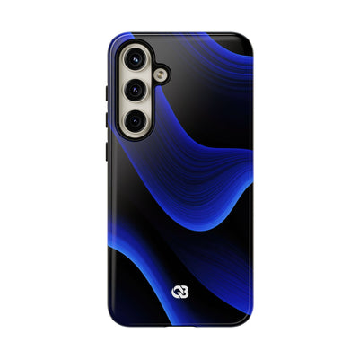 Blue Tough Phone Case for Samsung - Electric Cobalt Flow