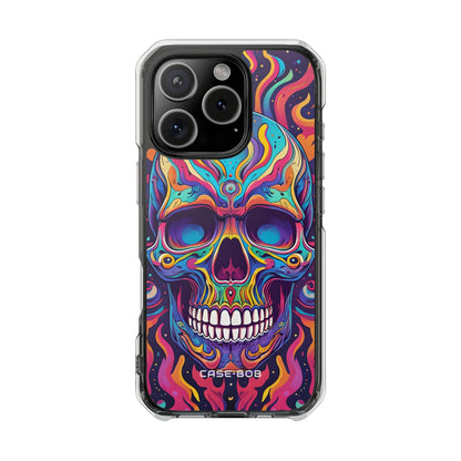 Flaming Skull iPhone 16 Pro Cover - Impact
