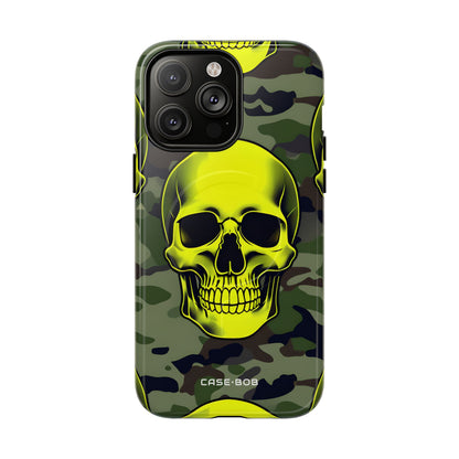 Neon Schädel Camo iPhone 14 Pro Max Case - Tough+