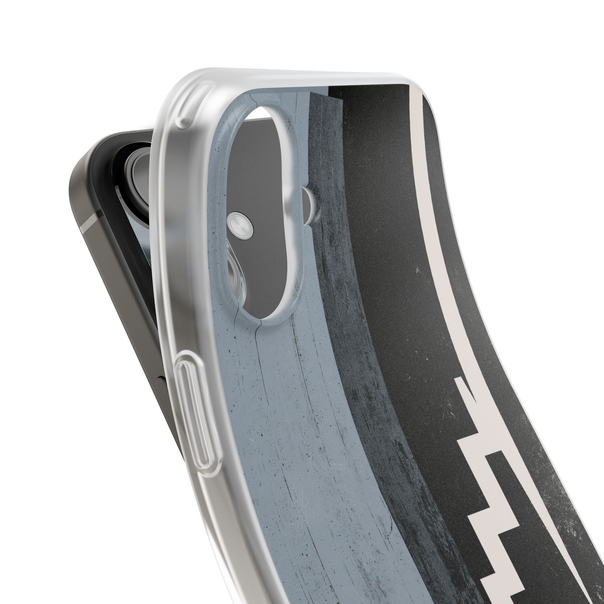 Grey Lite Phone Case for iPhone - Industrial Concrete Void