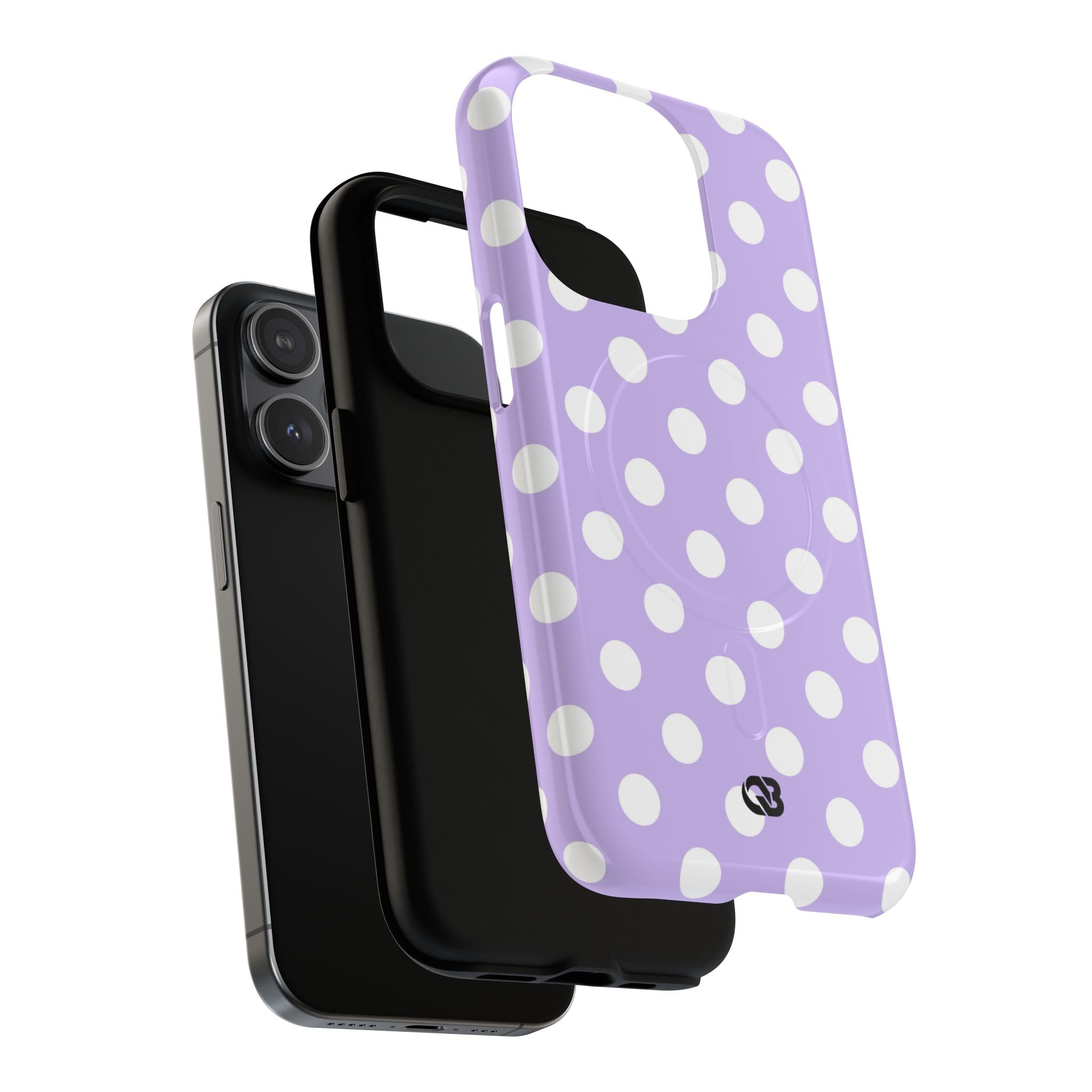 Lavender Polka Grid · Tough+ Phone Case for iPhone · Magsafe