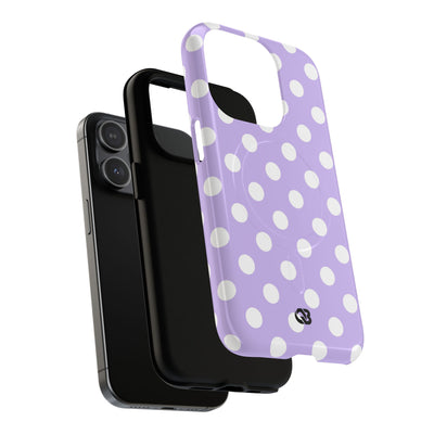 Lavender Polka Grid · Tough+ Phone Case for iPhone · Magsafe