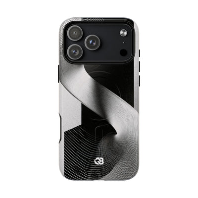 Orbital Helix · Tough 2.0 Magnetic Phone Case for iPhone · Black