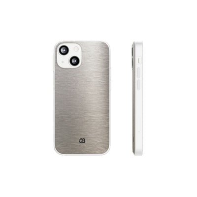 Brushed Silver Alloy · Lite Phone Case for iPhone ·  Silver