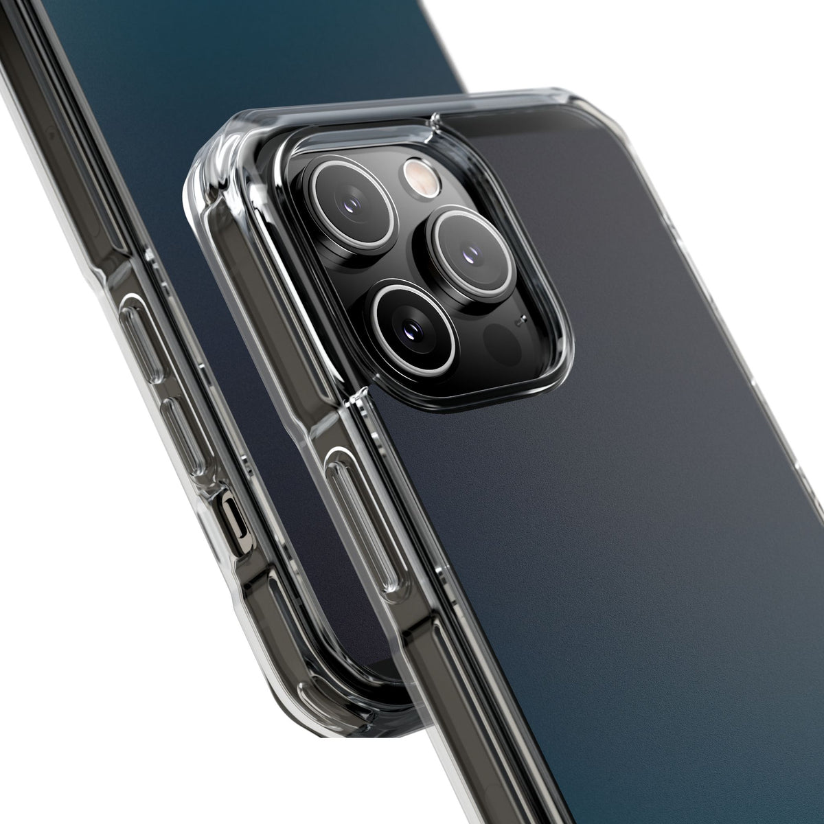 Abyssal Midnight · Clear Impact Magnetic Phone Case for iPhone · Blue